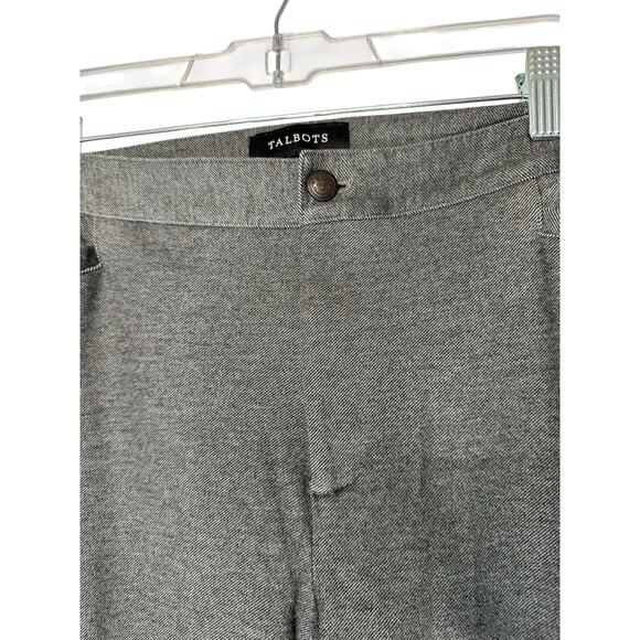 Talbots Lexington Pants Gray Office Work Career Business Skinny Leg Size 14 - Picture 6 of 14